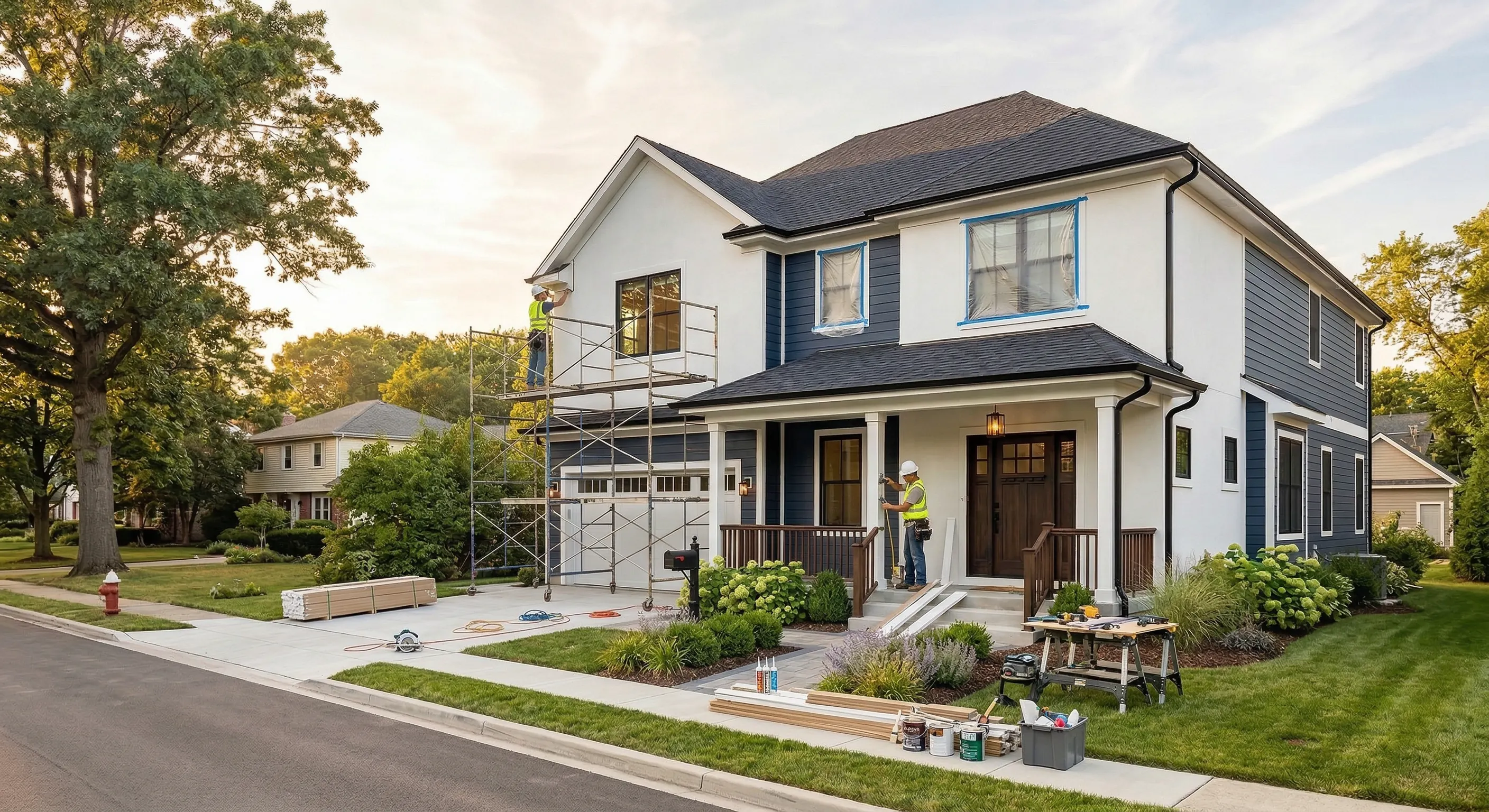 Late-stage renovation nearing completion