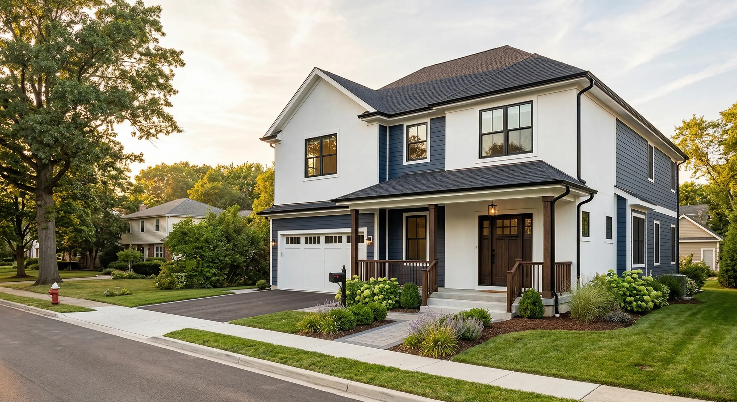 Completed renovated residential home