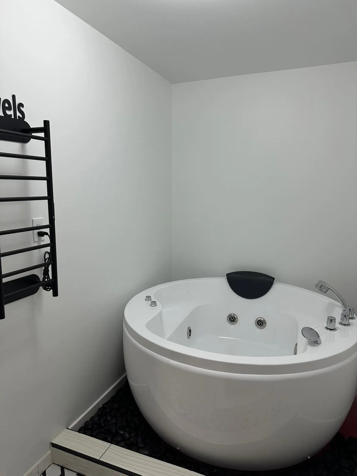 Finished tub installation